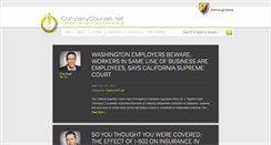 Desktop Screenshot of companycounsel.net